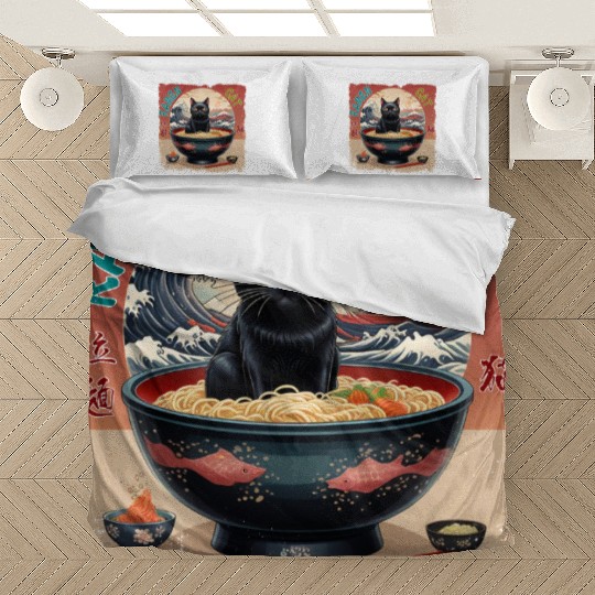 Ramen Cat Bedding Sets