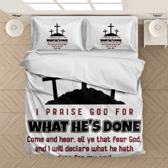 I Praise God For What He's Done Happy Easter Bedding Sets