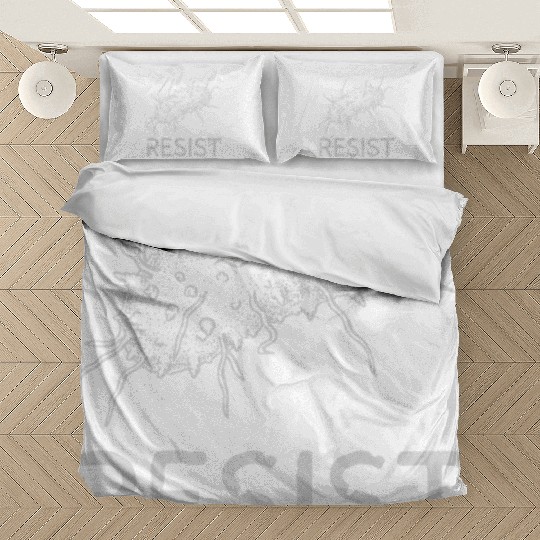 Bacteria Resist Design – Microbiology Science Art Bedding Sets