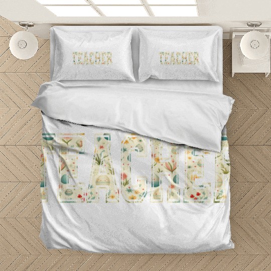 Teacher Easter Cute Teacher Easter Bunny Gifts Bedding Sets