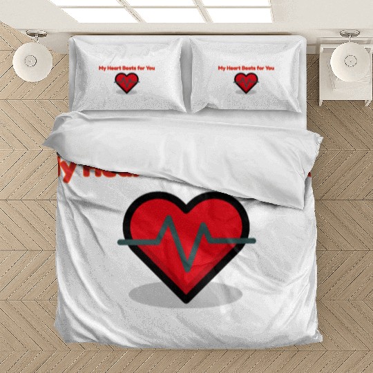 My Heart Beats for You -Funny Doctor Valentine Bedding Sets