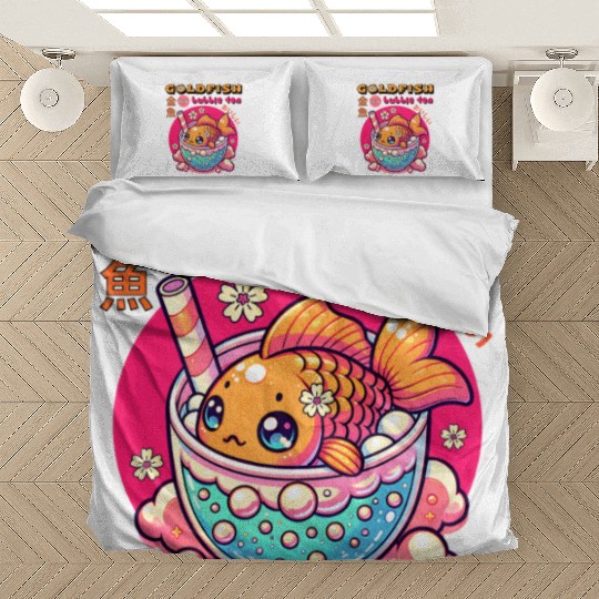 Goldfish Japanese Bubble Tea Bedding Sets