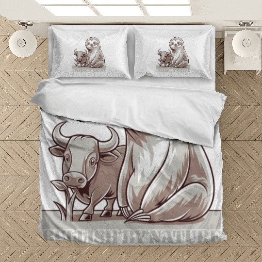 Bullish By Nature Taurus Zodiac Sloth Bedding Sets