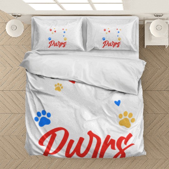 My Therapist Purrs Cat Lover Bedding Sets