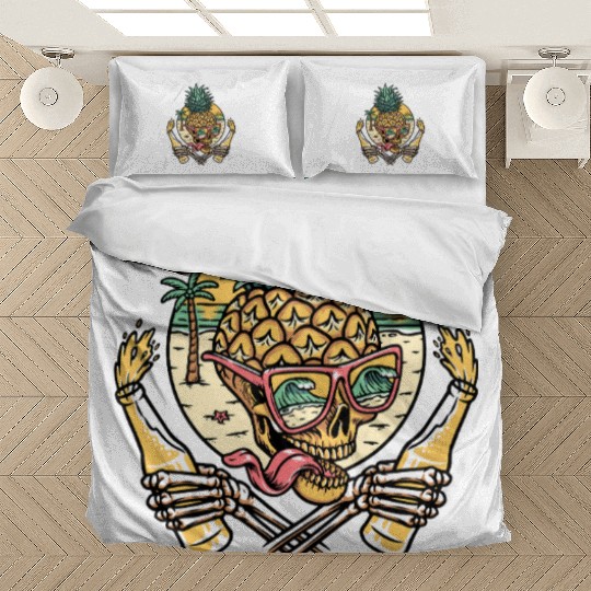 Rise and Grind – Tropical Skull Party Bedding Sets