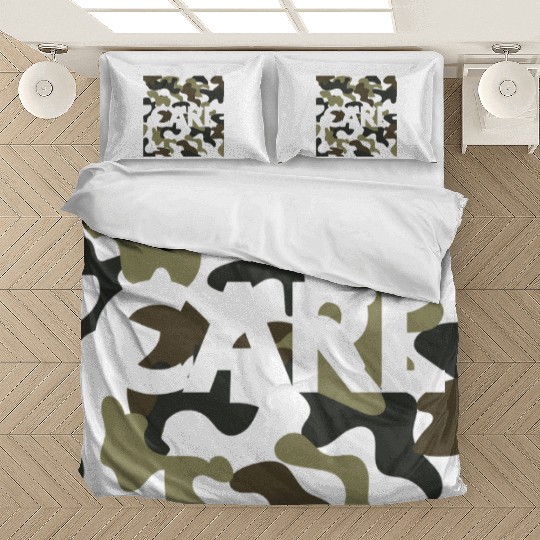 Carl Name Bedding Sets for Men Good Quality Camouflage