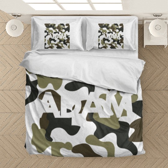 Adam Name Bedding Sets Men Good Quality Camouflage