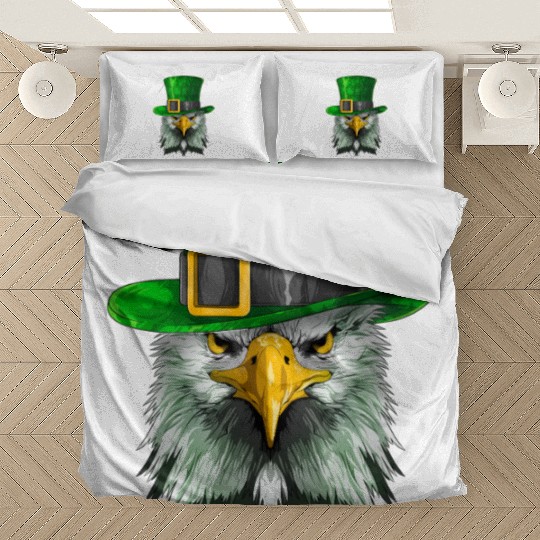 Lucky Bald Eagle St. Patrick’s Day – Irish Pride Bedding Sets