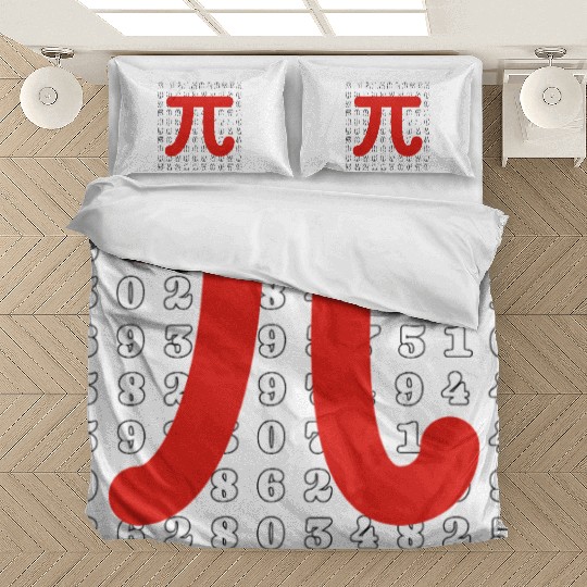 Pi Number with 100 Digits Pi Day Bedding Sets
