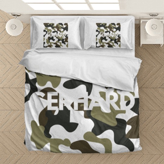 Gerhard Name Bedding Sets Men Good Quality Camouflage
