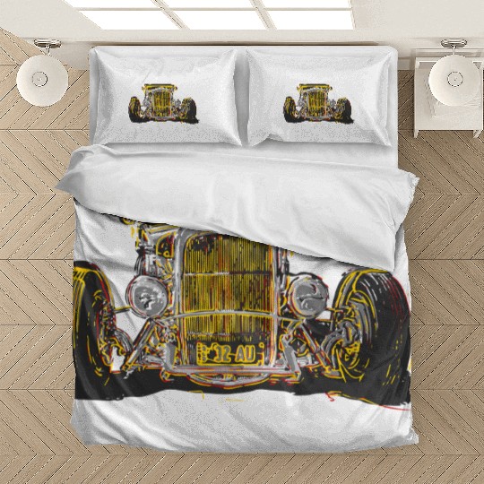 Hot Rod head on Bedding Sets