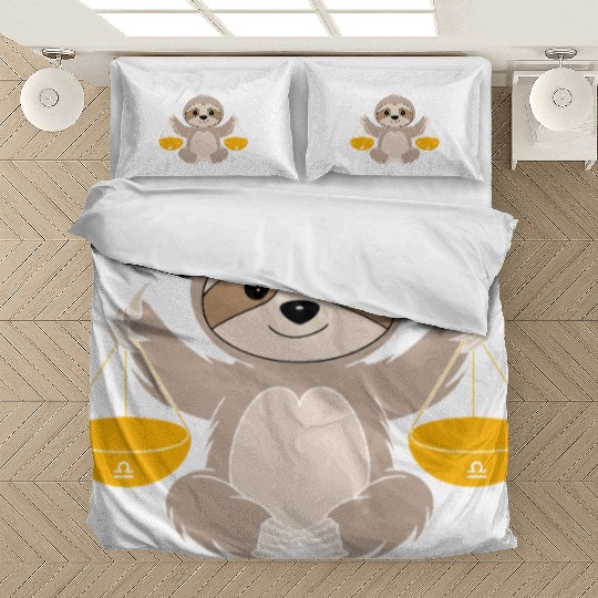 Libra Zodiac Sloth Balancing Harmony Bedding Sets