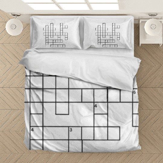Preppy Crossword – Stylish & Fun Word Puzzle Bedding Sets