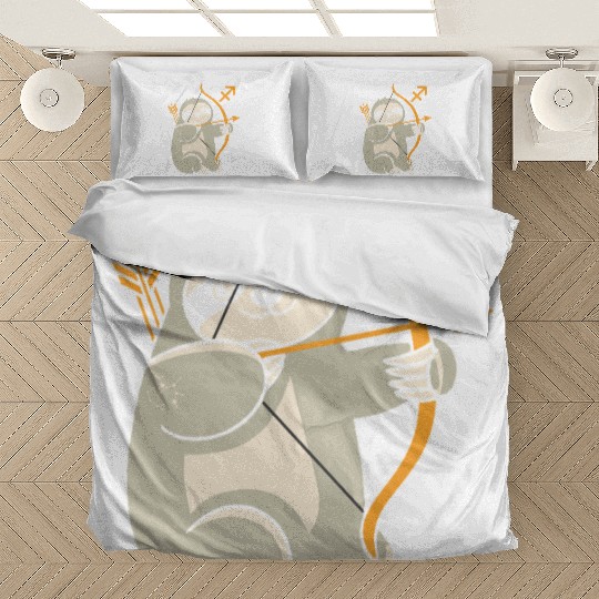 Sagittarius Zodiac Sloth Archer Adventure Bedding Sets