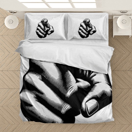 Classic Hand Position Precise Index Finger Gesture Bedding Sets