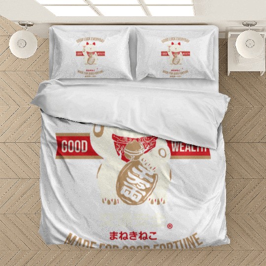 Maneki-neko (Lucky Cat) Bedding Sets