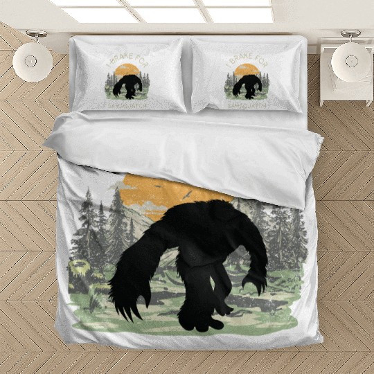 Funny Samsquatch Bigfoot Cryptid Camping Bedding Sets