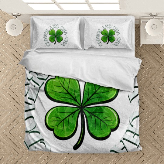 Clover Cha Cha 4-Leaf AI Clover Design Bedding Sets