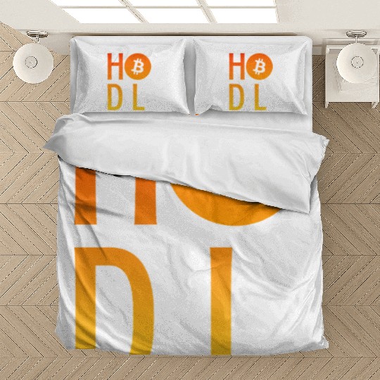 HODL Bitcoin Minimalist Art Bedding Sets