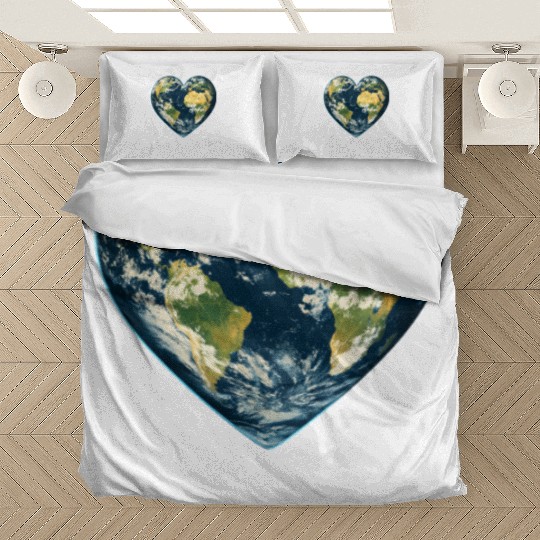 Keep the Heart Beating Environment Earth Earth Day Bedding Sets