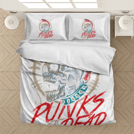 Punks Not Dead Rocker Punker Punk Rock Music Bedding Sets
