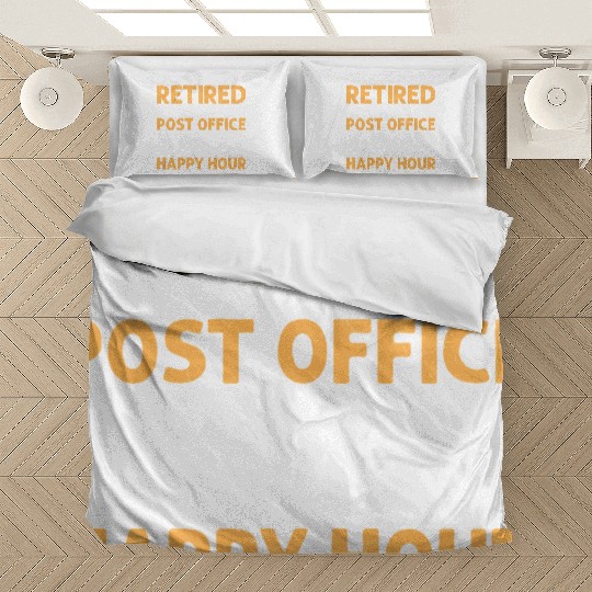 Retired From The Post Office Mailman Postal Worker Bedding Sets