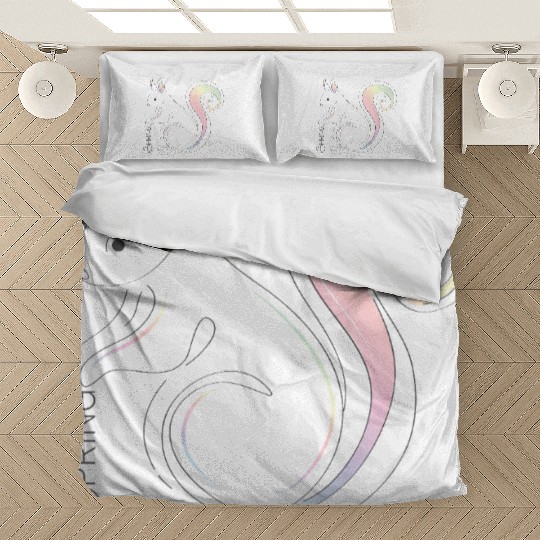 Squirrel Illustration - Spring Inspiration Bedding Sets