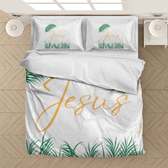 Jesus Is The Reason For The Season - Gold Text Bedding Sets