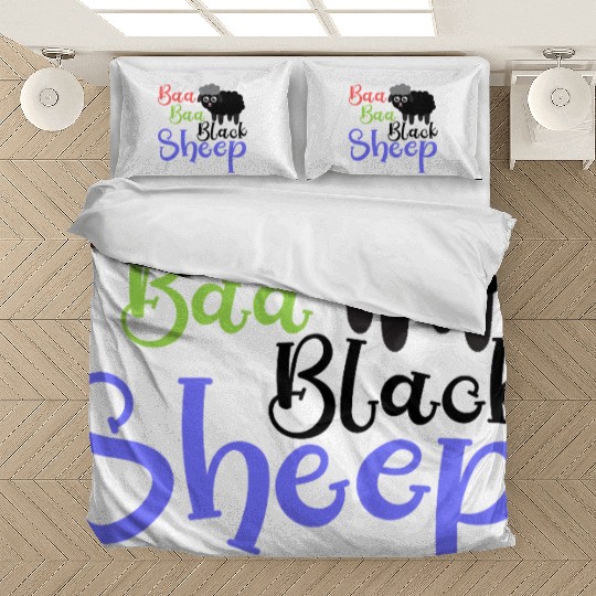 Baa Baa Black Sheep – Whimsical Nursery Rhyme Art Bedding Sets