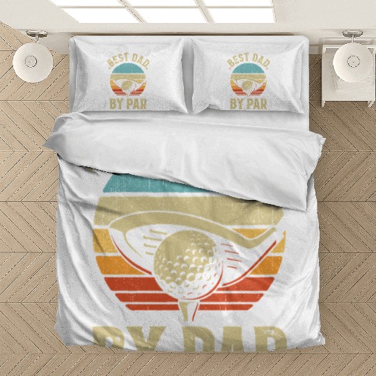 Best Papa By Par Golf Lover Golfing Father's day Bedding Sets