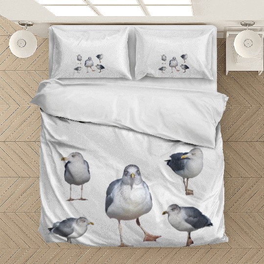 ice cream seagull sea sailing coast ocean Bedding Sets