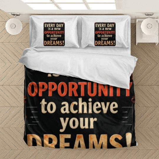 Motivational Vintage Metal Sign-Achieve Your Dream Bedding Sets