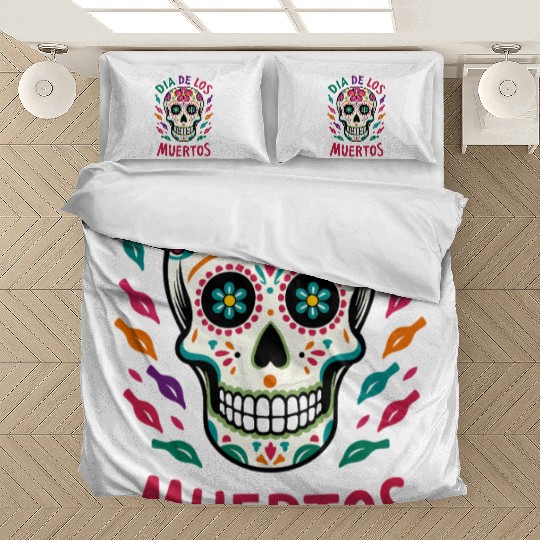 Mexico Día de los Muertos Skull Bedding Sets