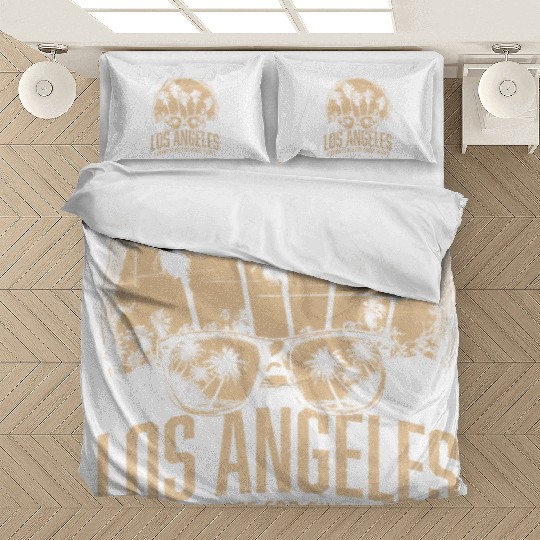 Funny Los Angeles souvenir Bedding Sets Sunny Place