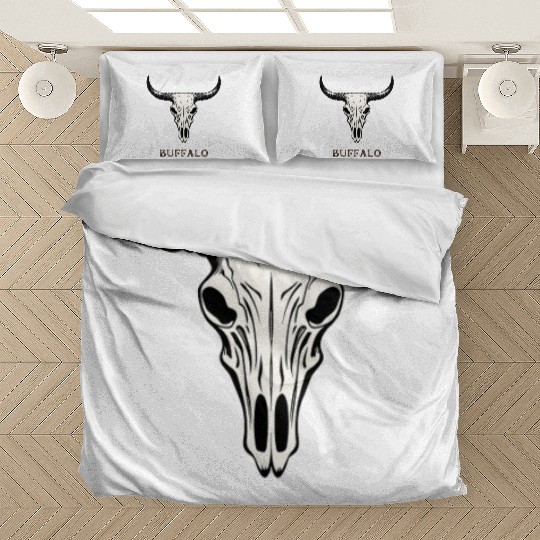 Buffalo Skull Art Bedding Sets