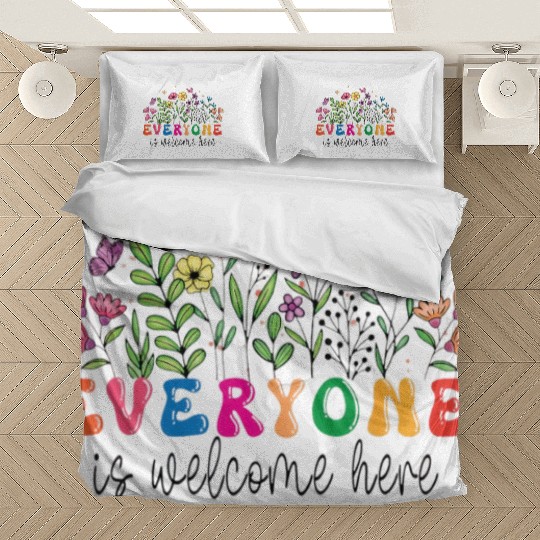 Everyone Is Welcome Here Idaho Teacher Bedding Sets