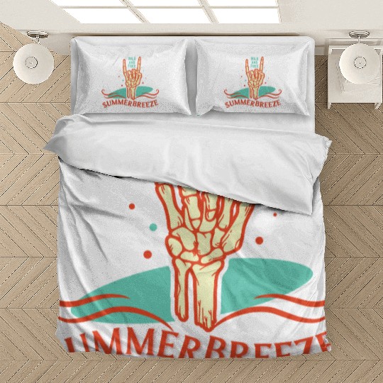 Wild And Free Summer Breeze Skeleton Hand Bedding Sets