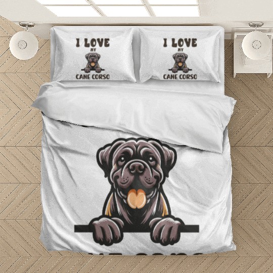 I Love My Cane Corso Bedding Sets