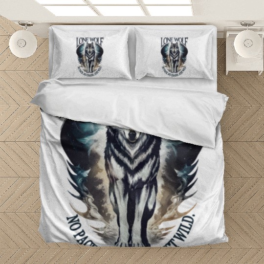 Lone Wolf - No Pack, No Chains, Just Wild Bedding Sets