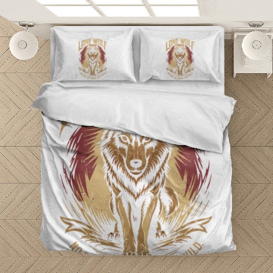 Lone Wolf - No Pack, No Chains, Just Wild Bedding Sets