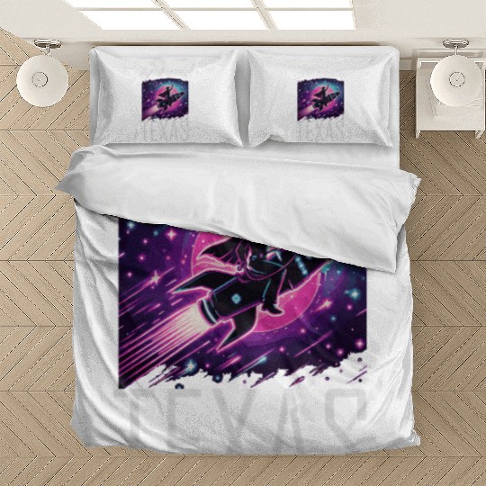 Cowboy with Rocket – Texas Space Adventure Bedding Sets