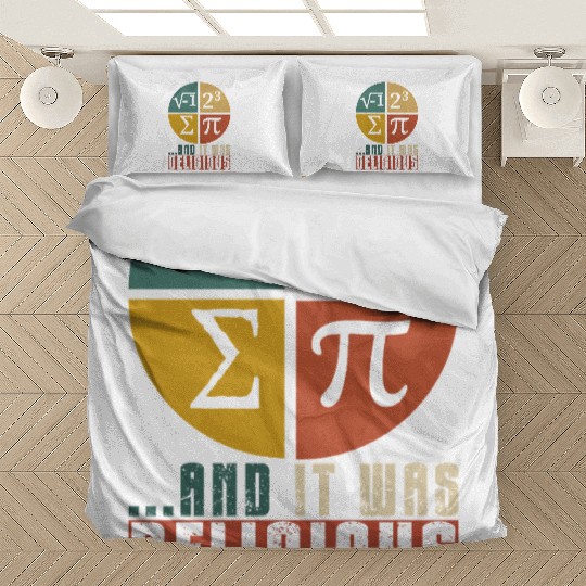 I Ate Some Pie and It Was Delicious Funny PI Day Bedding Sets