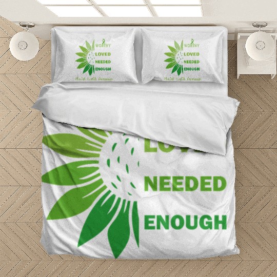 SunFlower Support Warrior Mental Health Awareness Bedding Sets