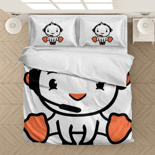 Bird Plays Gamer Nerd Console Headset Controller Bedding Sets