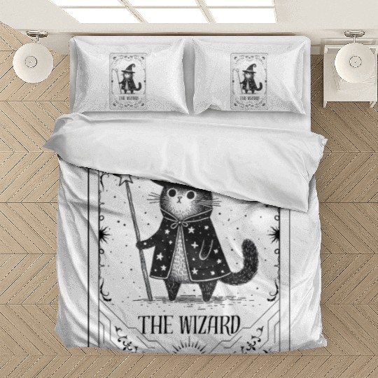 The Wizard Cat Tarot Card Bedding Sets