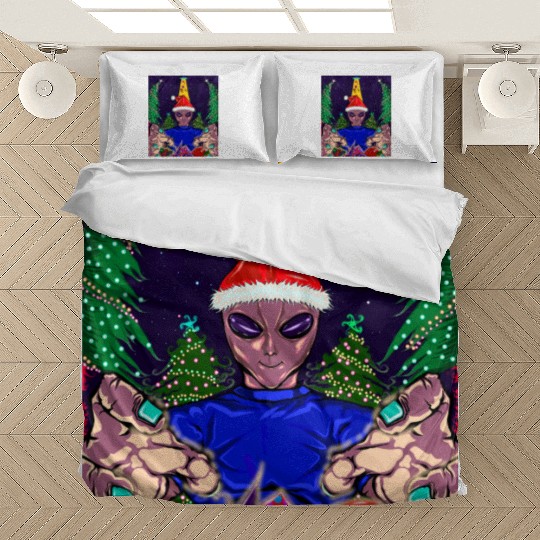 Alien Christmas Gifts Collection Time! Bedding Sets