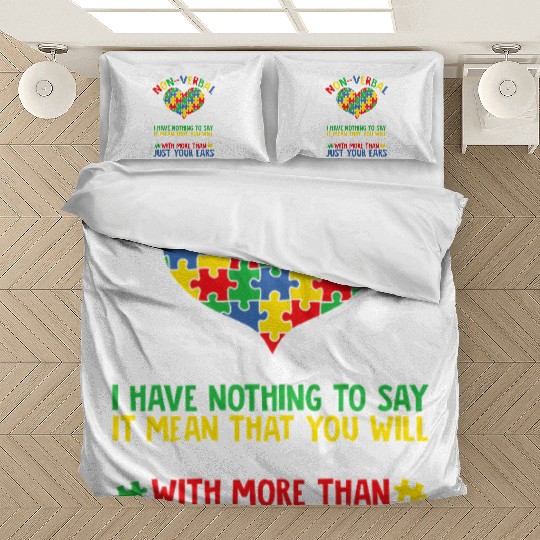 Support Autistic Adults Kids Bedding Sets