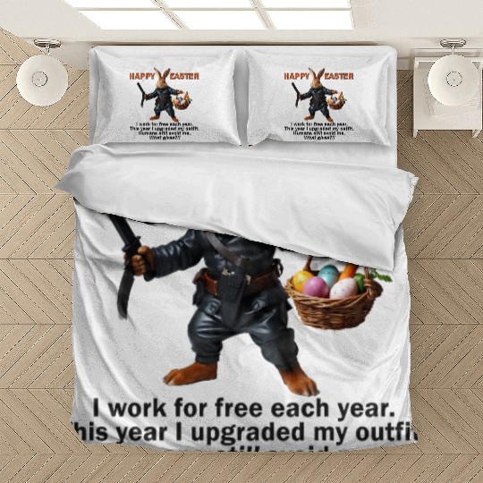 Easter bunny asks why do humans avoid me? Bedding Sets