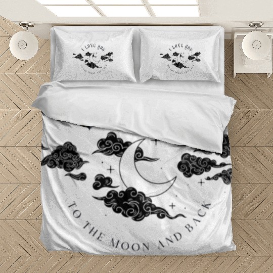 I love you to the moon and back Bedding Sets