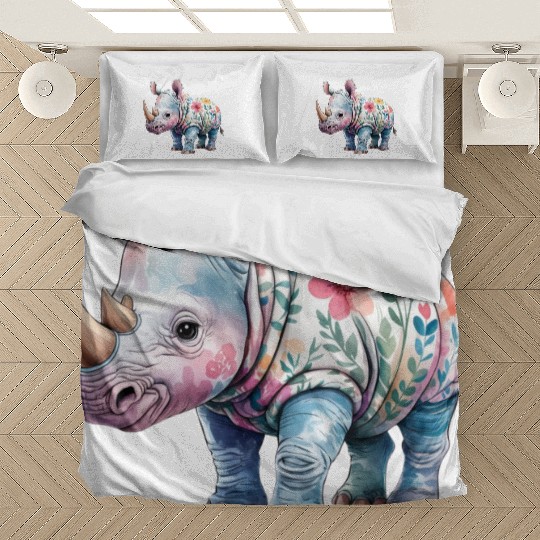 Floral Fantasy Rhino Bedding Sets